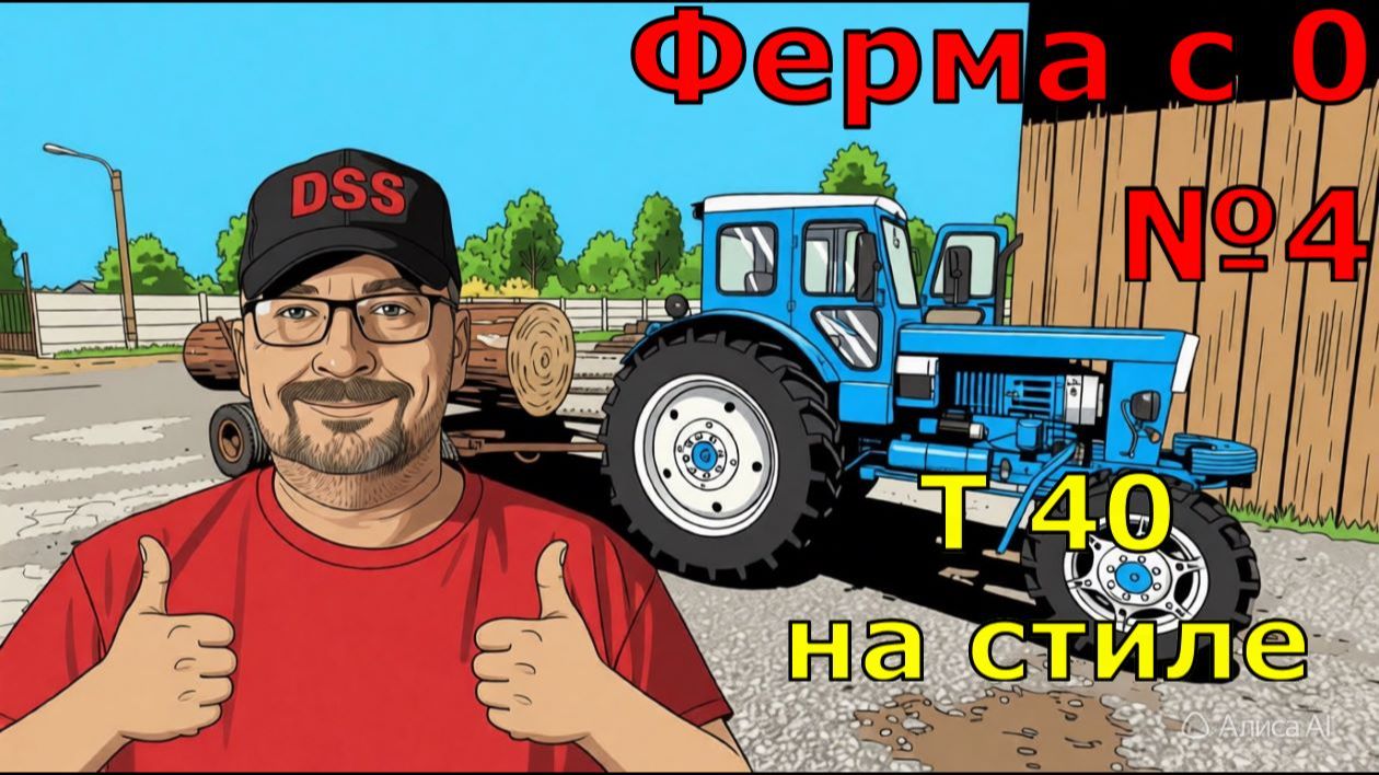 FS 25. Ферма с 0 №4. Т 40 на стиле.