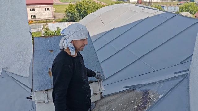 ВЫСОТА. 👷 ПОКРАСКА КРОВЛИ.