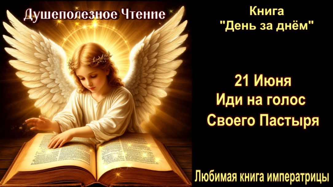 21 Июня "Иди на голос Своего Пастыря" День за днем