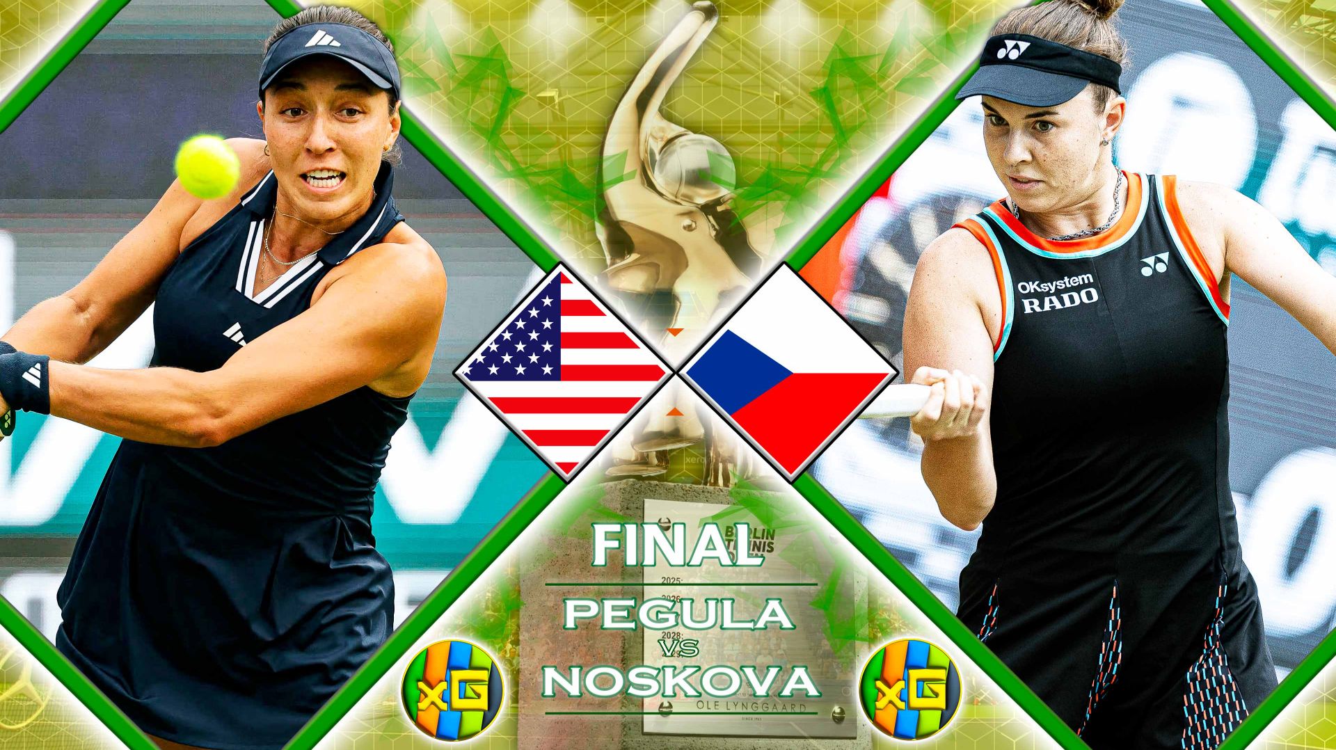Пегула - Носкова | ФИНАЛ | WTA БЕРЛИН | 21.06.2026 | Прямая трансляция | xG смотреть онлайн