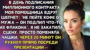 Моя помощница шепнула: «Не пейте кофе, который приготовил ваш муж», но вместо этого я!
