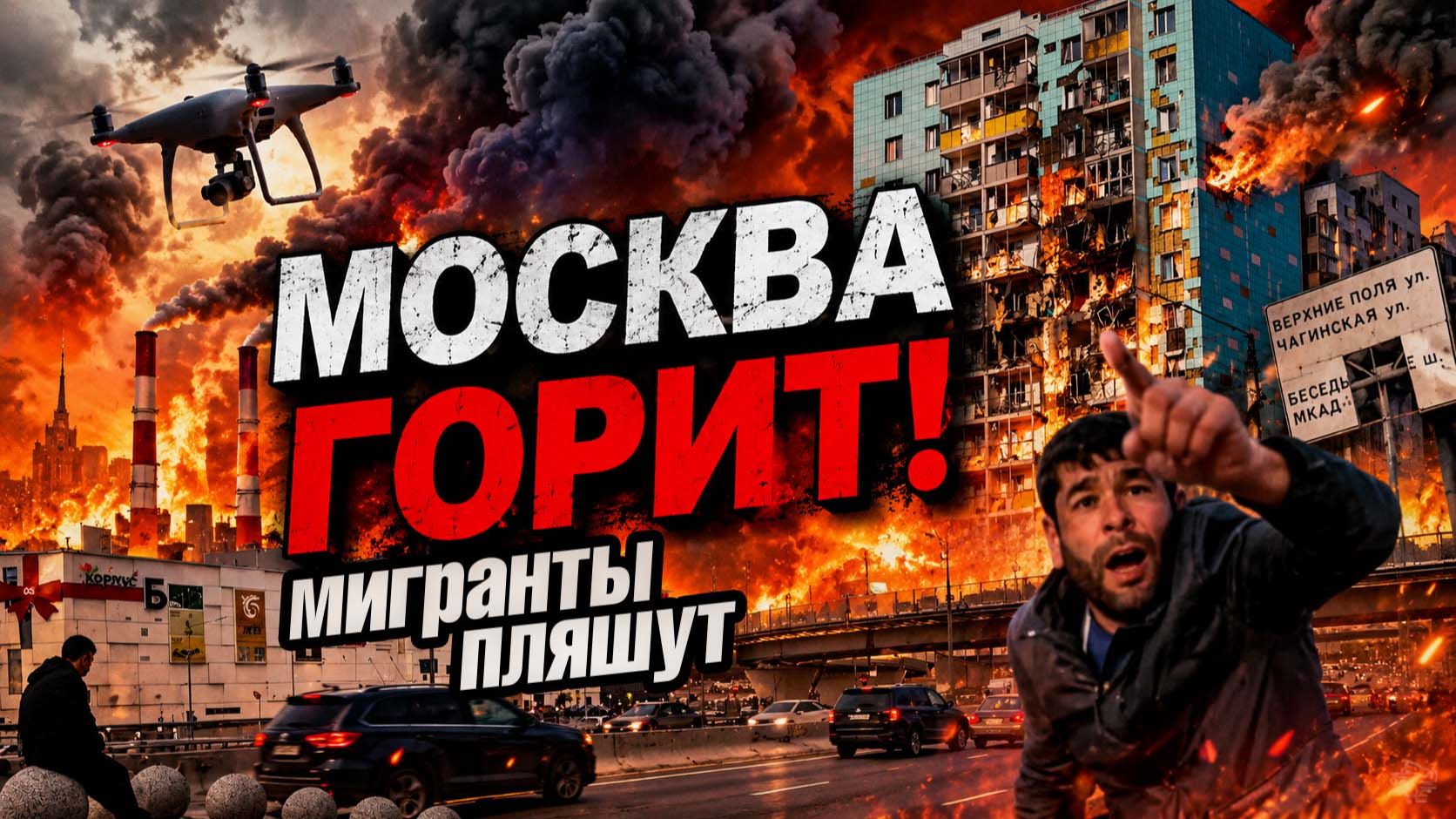 МОСКВА ГОРИТ, МИГРАНТЫ ПЛЯШУТ! #россия #важное смотреть онлайн