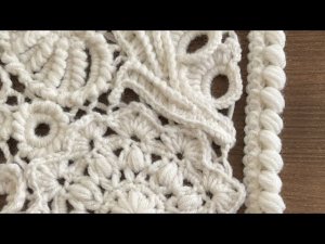 Как обработать край полочек или пройму.   Планка в ирландском кружеве. #crochet #мк #handmade #diy