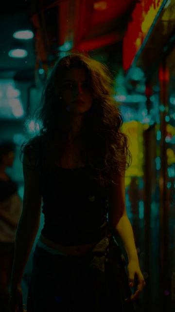 City lights.
