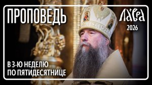 Проповедь в 3-ю Неделю по Пятидесятнице, 2026