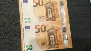 Обзор защитных элементов 50 Евро второго выпуска