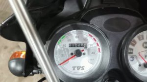 мотоцикл TVS проехал первую тысячу км.