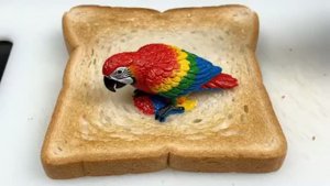 AI ASMR Animal Transformation Toast 🍴🌈🥪 ИИ Видео для отдыха и расслабления. Мультик для детей