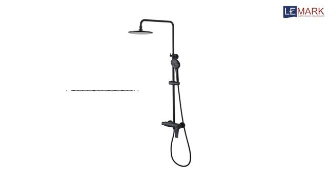 Душевая система 226 мм Lemark Bronx LM3760BL