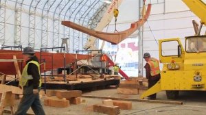 Bluenose II - Attaching the Stem