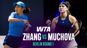 16.06.2026 | Шуай Чжан - Каролины Муховой   | Лучшие моменты матча | WTA Berlin 2026