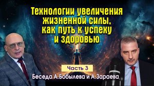 ТЕХНОЛОГИЯ УВЕЛИЧЕНИЯ ЖИЗНЕННОЙ СИЛЫ, КАК ПУТЬ К УСПЕХУ И ЗДОРОВЬЮ • Беседа Зараева с Бобылевым - 3