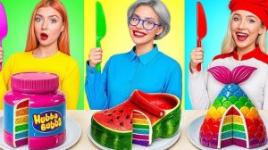 Я против Бабушки Челлендж с Шоколадной Едой | Эпичная Битва с Едой