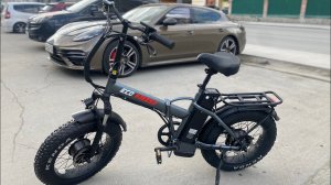 Тест на максимальную скорость складного электровелосипеда с полным приводом - Eco Drive V5 500W+500W