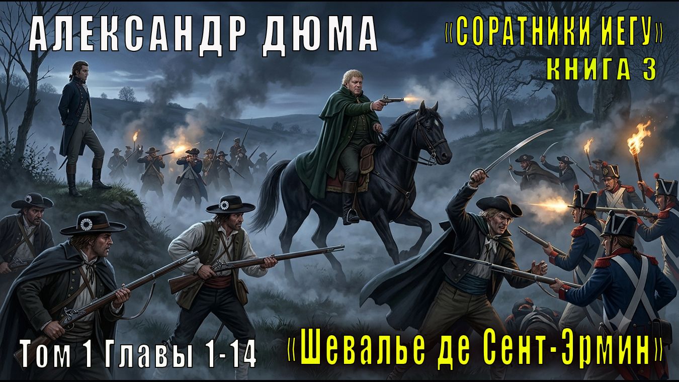 Александр Дюма "Соратники Иегу" книга 3 "Шевалье де Сент-Эрмин" 1 том Главы 1-14 смотреть онлайн