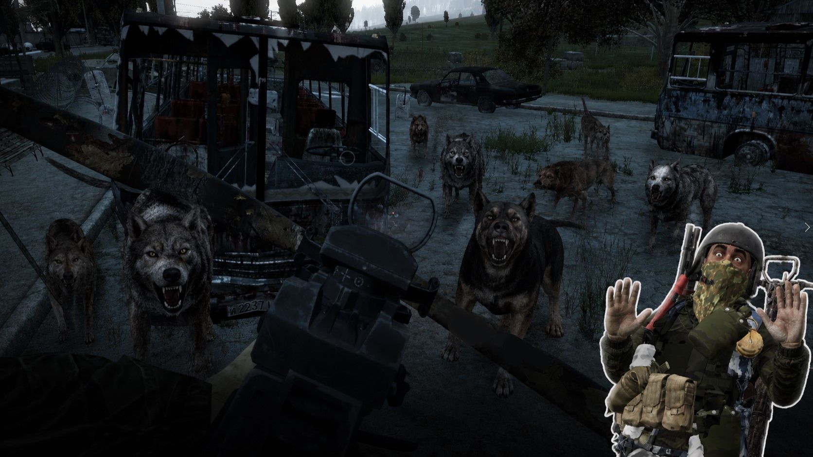 3 серия [ Они пытались свести меня с ума ] Destroyed world PVE HARD Dayz 1.29 смотреть онлайн
