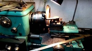 Проточка маховика ГАЗ-53, на дизель D-3900.