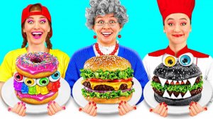 Кулинарный Челлендж# Я против Бабушки # Удивительные Кухонные Рецепты от Fun Challenge