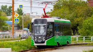поездка на трамвае КТМ-28 ( 71-628-01), ( 2023 г.в ), борт 0109, маршрут 20