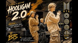 Скетч практика танца BTS 'Hooligan', '2.0'