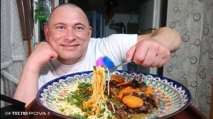 Мукбанг/Обжорыч/Еда на камеру/Мясо с овощами/