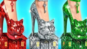 Домики Одного Цвета Челлендж Рубин vs Изумруд vs Бриллиант | Креативные Лайфхаки Для Декора