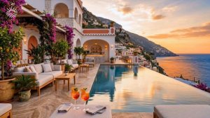 Jazz House Aperitivo 2026 🎷 Positano Rooftop ｜ Luxury Lounge & Smooth Relax