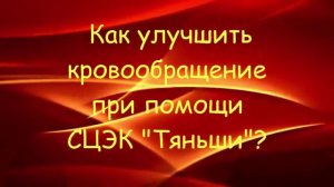 Как улучшить кровообращение при помощи СЦЭК Тяньши