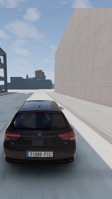 BMW E61 и стена