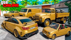 Угнал кучу золотых чит тачек у мажора в GTA 5! Битва воров в ГТА 5 Онлайн!