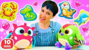 Прятки, шарики и морской пазл с Машей Капуки! Хоп-Хоп, выходи — мы тебя нашли!