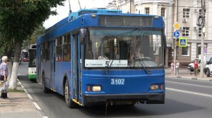 Единственный в Рязани! Троллейбус ТролЗа-5275.05 «Оптима» № 3102