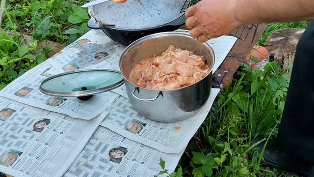 Жарим шашлык. Часть 1. смотреть онлайн