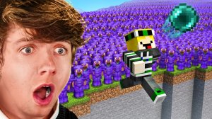 Спидранер против 500 охотников Minecraft. Сможет ли он выжить?