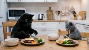 Семейная жизнь котиков