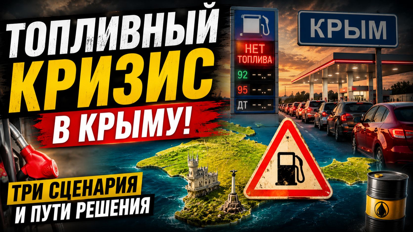 ⚡️💥 ТОПЛИВНЫЙ КОЛЛАПС В КРЫМУ?! Эксперты предупредили о трёх сценариях развития событий! смотреть онлайн