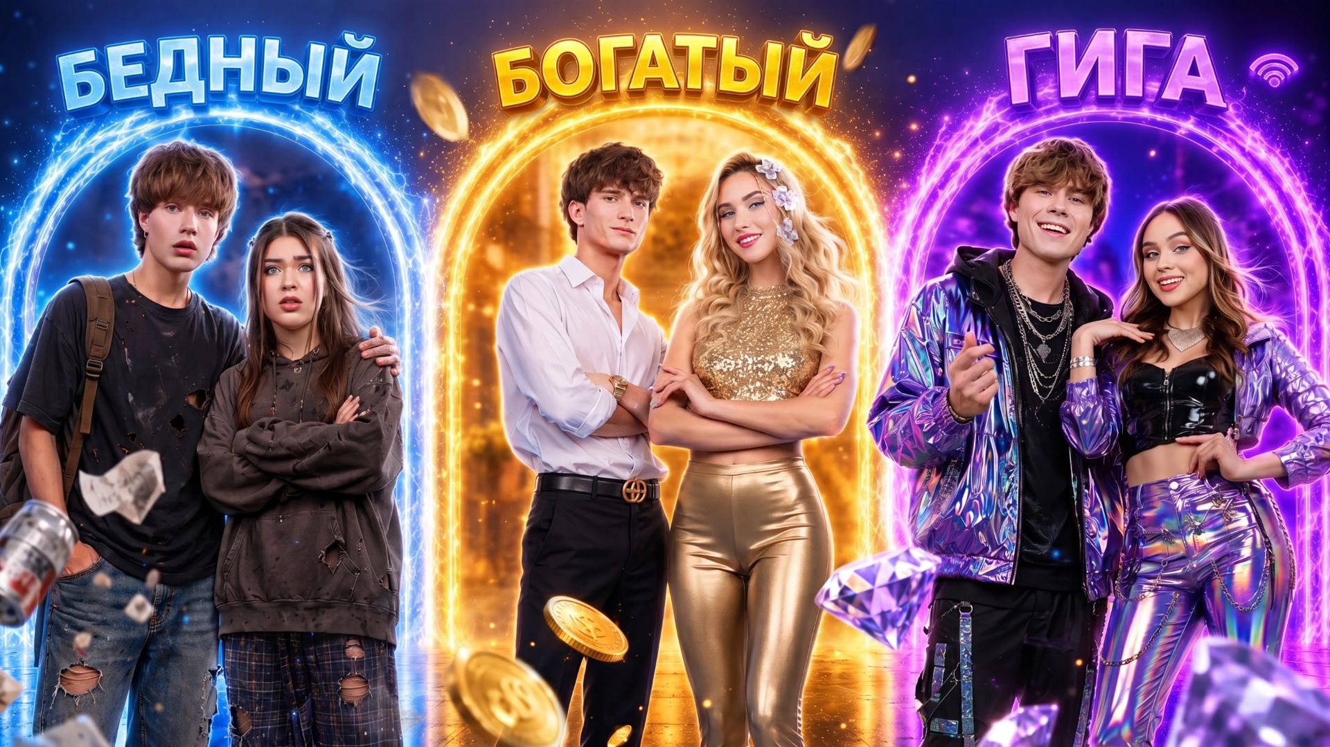 [Тим Тин] - Челлендж Двойняшек для Парней vs Девушек! Бедные vs Богатые vs Гига Богатые смотреть онлайн
