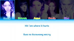 MEOVV - 'HIT'EM' (미야오
 'HIT'EM' 가사) [COLOR_CODED_LYRICS ]