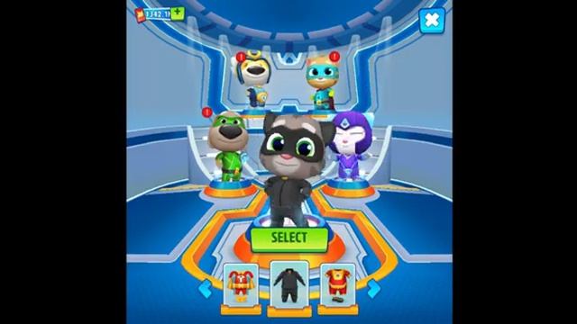 talking-tom-hero-dash-unlock-arctic-angela-cat-noir-tom-vs-raccoon-at