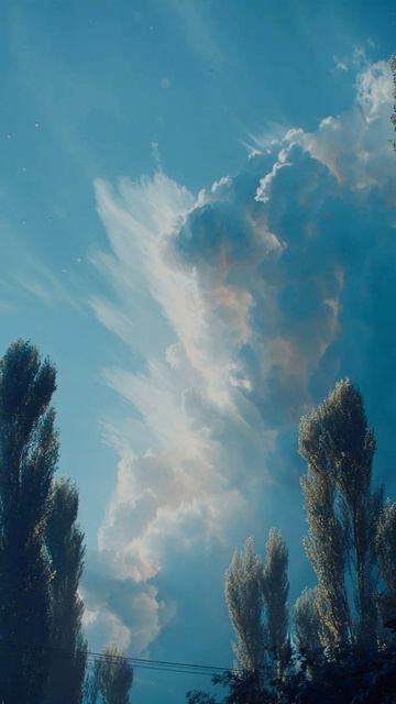 I am a cloud, soft and white...