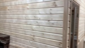 Электромонтаж бани из пенаблока обшитого деревом