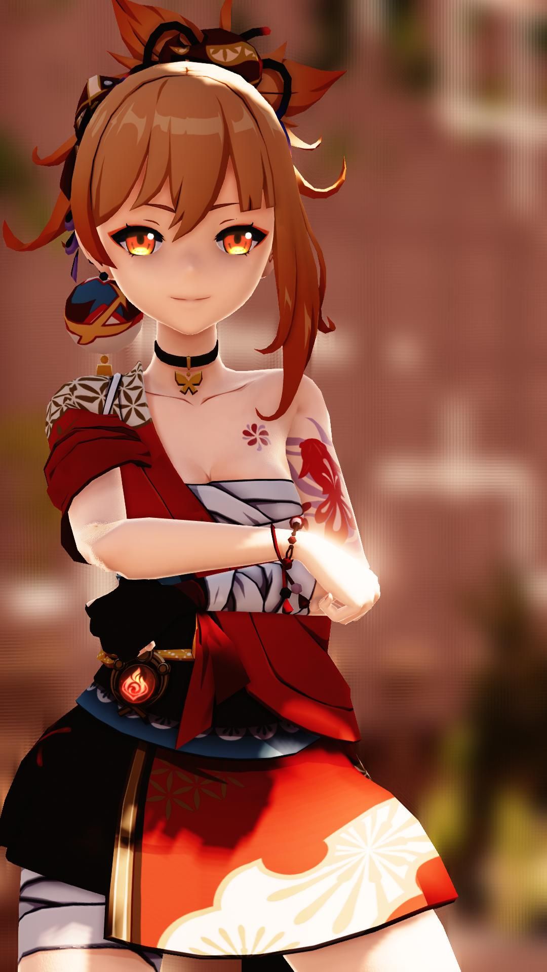 ||mmd x Genshin Impact|| Sente o som do tapa |Yoimiya|