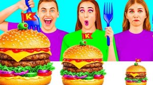 Большая, Средняя или Маленькая Тарелка Челлендж | Вкусные Кулинарные Хитрости