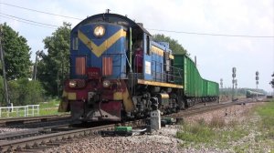 Tепловоз ТЭМ2-5609 на ст. Вайвара 2 / TEM2-5609 at Vaivara station 2