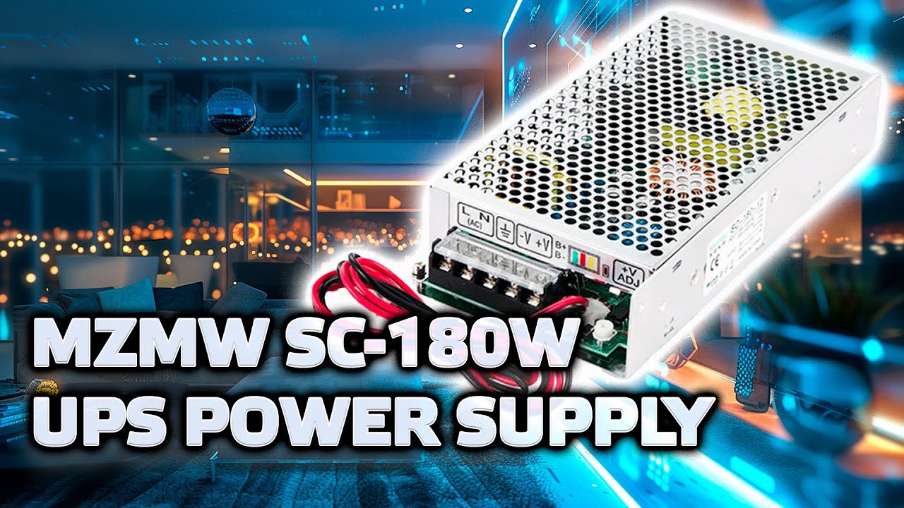 MZMW SC-180W - блок питания с подключением внешнего аккумулятора и функцией ИБП смотреть онлайн