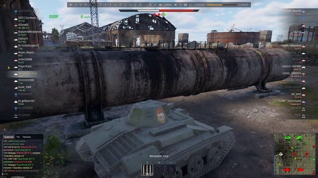 War Thunder. Бой №44. Заброшенный завод. Превосходство. Верх. Поражение.