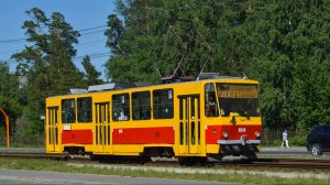 Трамвай Tatra T6B5SU-1014. Покатушки по Барнаулу.