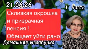 1 часть. Склизкая окрошка и призрачная ПЕНСИЯ❗️Обещала уйти рано...