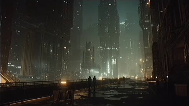 Walking Through A Futuristic Megacity At Night ｜ Rainy Cyberpunk ASMR part 1 смотреть онлайн