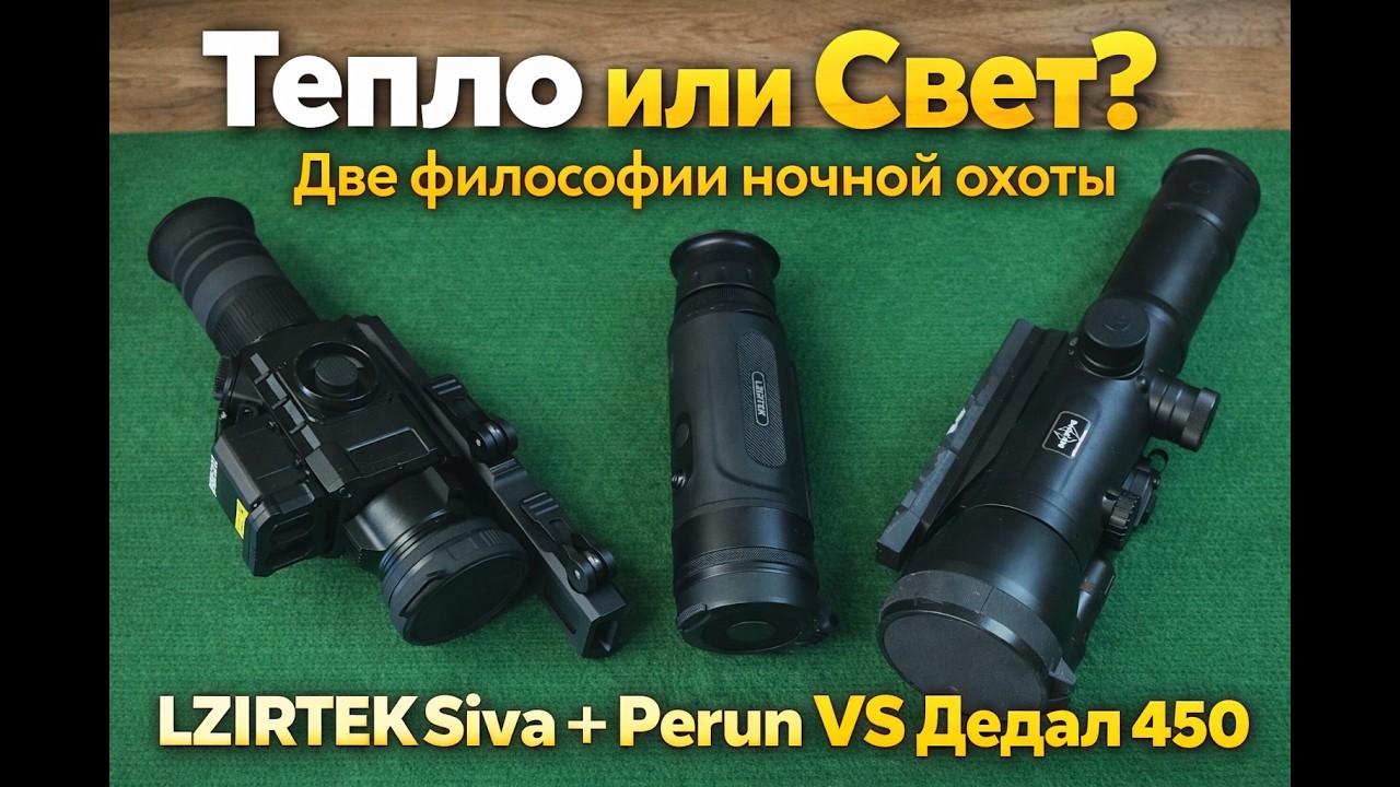 Тепло или Свет? Две философии ночной охоты. LZIRTEK Siva + Perun VS Дедал 450